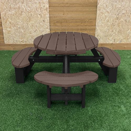 Recycled Duo Colour Plastic Excalibur Picnic Table