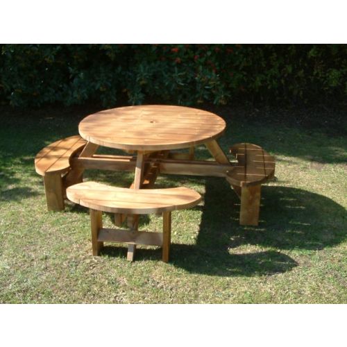 Excalibur 8 Seat Round Picnic Table