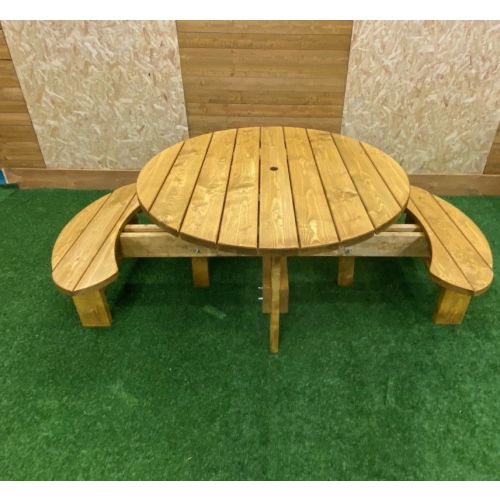 Supersized Wheelchair Accessible Round Picnic Bench