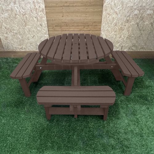 Winchester Recycled Plastic Round Picnic Table