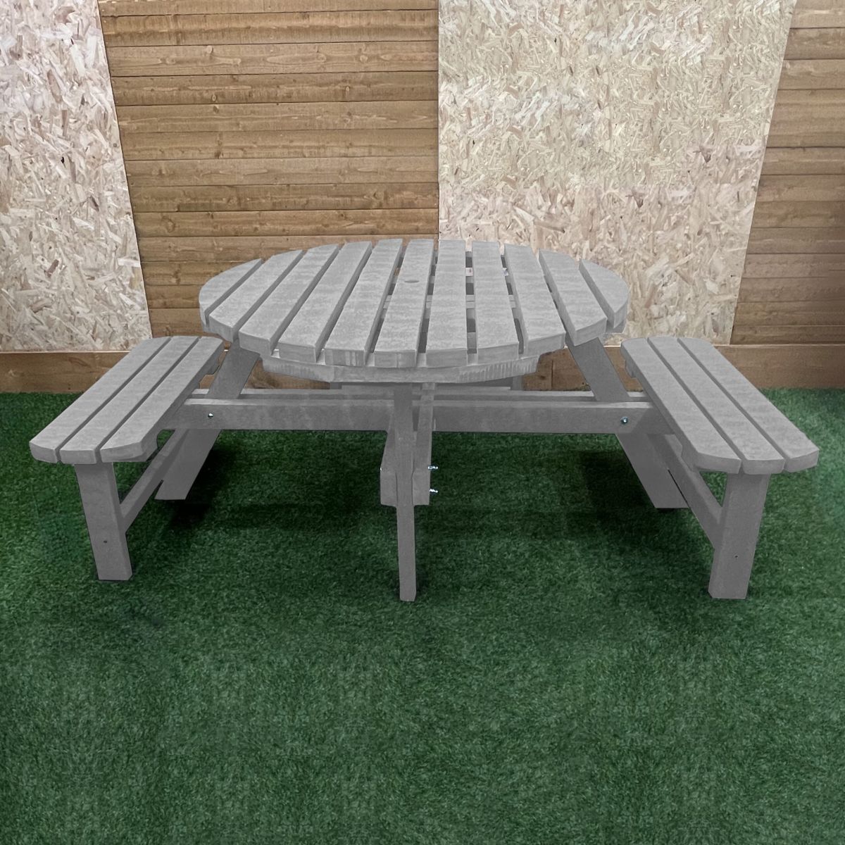Wheelchair Accessible Winchester Recycled Plastic Round Picnic Table