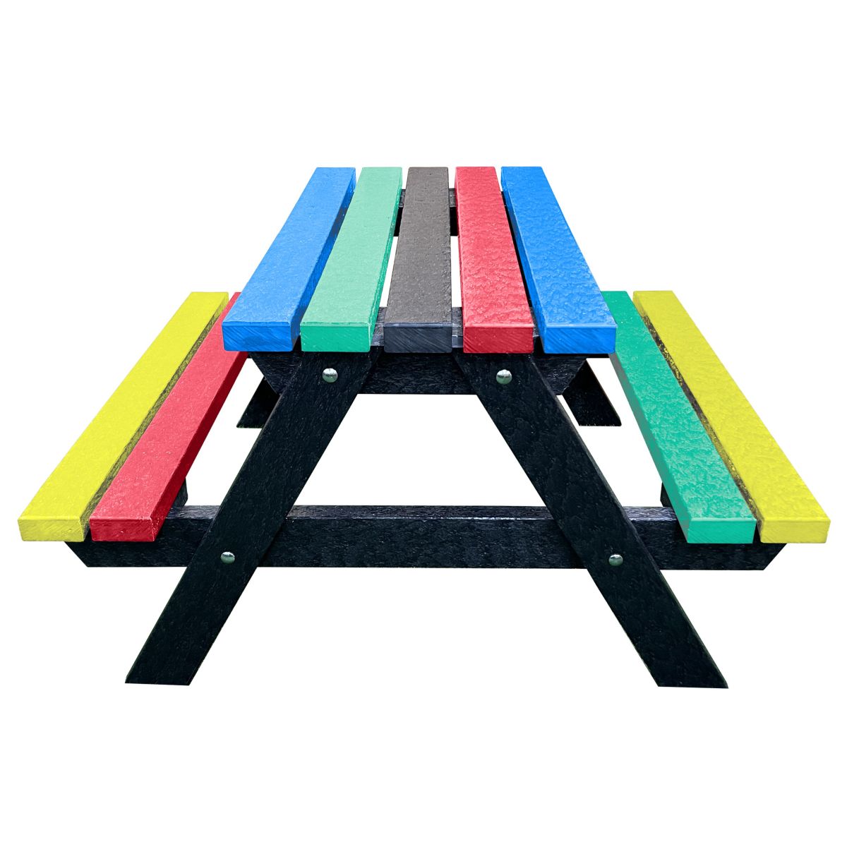 Multi-Coloured Junior Recycled Plastic Rectangle Picnic Table