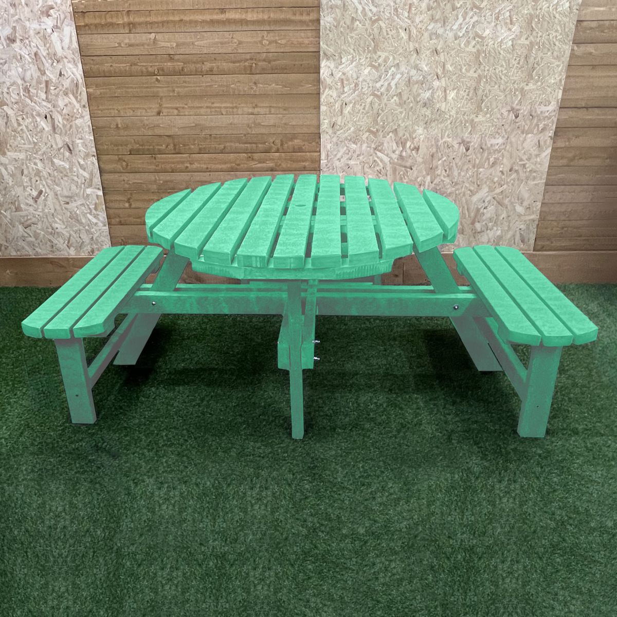 Wheelchair Accessible Winchester Recycled Plastic Round Picnic Table