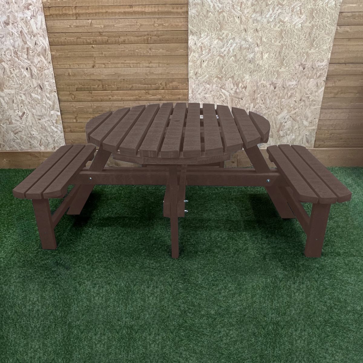 Wheelchair Accessible Winchester Recycled Plastic Round Picnic Table