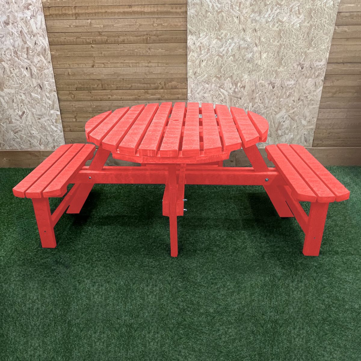 Wheelchair Accessible Winchester Recycled Plastic Round Picnic Table