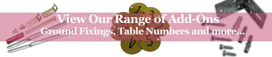 View our range of  Ground Fixings, Table Numbers and PlaquesPicnic Tables and Benches